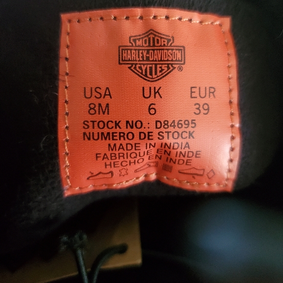 Women's Harley-Davidson Boots, 8, black, soft leather - Picture 3 of 4